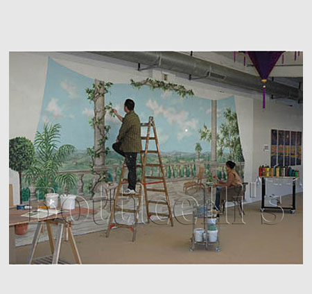 Illusionsmalerei, Dekorationsmalerei, Entwrfe