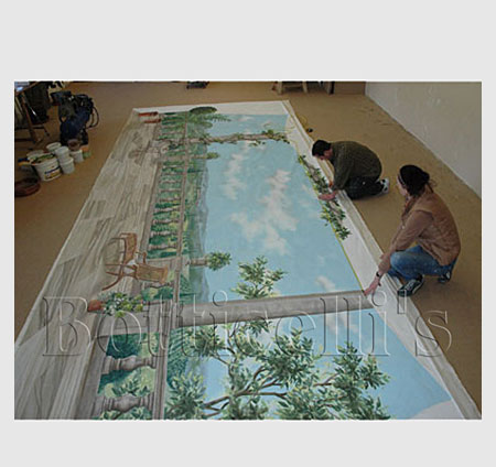 Illusionsmalerei, Dekorationsmalerei, Entwrfe