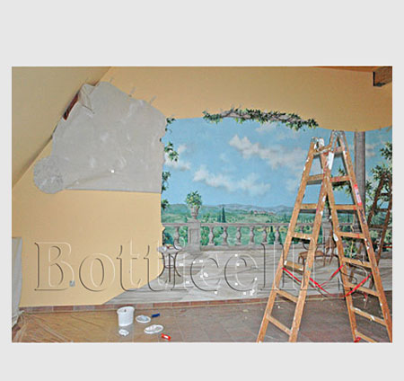 Illusionsmalerei, Dekorationsmalerei, Entwrfe