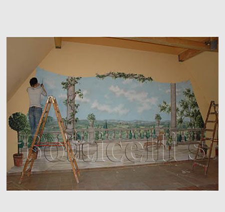 Illusionsmalerei, Dekorationsmalerei, Entwrfe