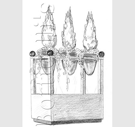 Illusionsmalerei, Dekorationsmalerei, Entwrfe